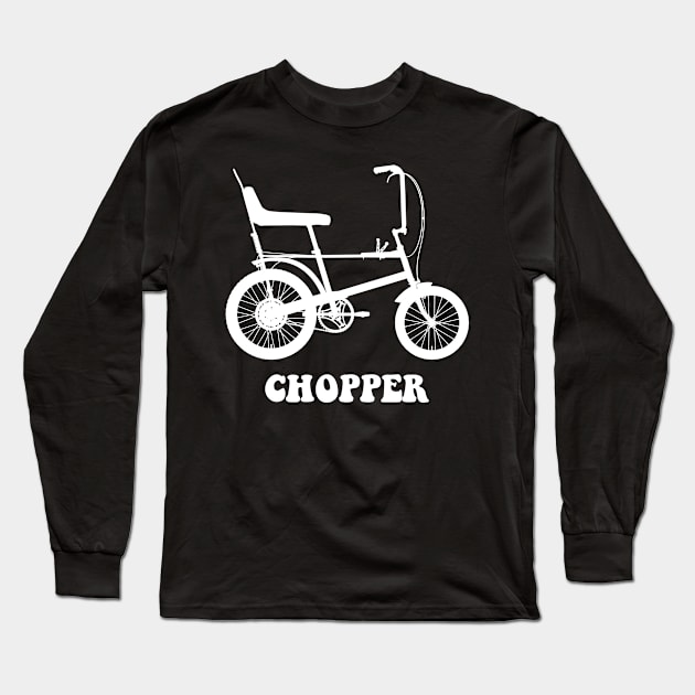 Raleigh Chopper Bicycle Long Sleeve T-Shirt by nutandboltdesign